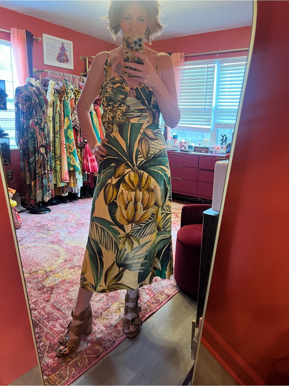 Farm Rio 3d print tropical dress - Picture 4 of 8